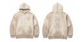 Never Settle — Sand Bleach Heavyweight Hoodie